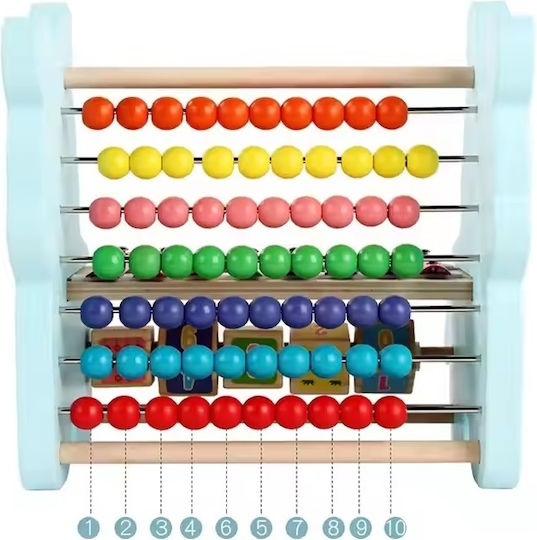 Cuburi de Măsurare Xilofon Învățare Lemn Copii 2 Ani și Peste 21x19x22cm Multicolor