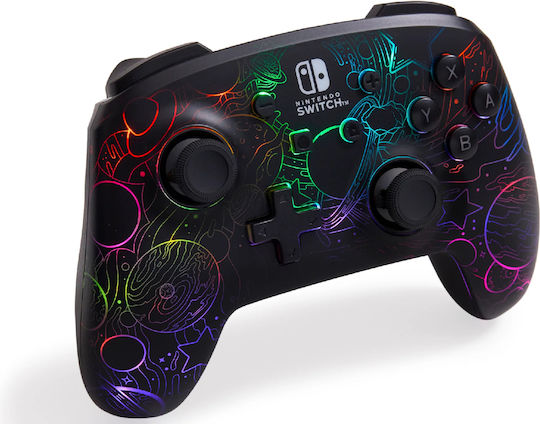 PowerA Подобрена Безжична Геймпад За Switch Lumectra Galactic Vortex
