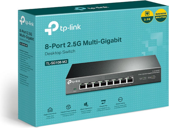 TP-LINK TL-SG108-M2 v2 Unmanaged L2 Switch με 8 Θύρες Ethernet