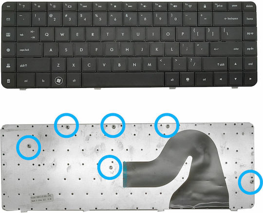 Laptop Keyboard for HP Compaq Presario CQ72 G72 G72-100 G72-200 G72t-200 CTO G72-a00 G72-b00 G72t-b00 CTO G72-c00 603138-031 AEAX8U00010 MP-09J93US-88 V112446AS1 600715-001 590086-001 603138-001 615850-001 MP-09J93US-886 Keyboard Code 40129US
