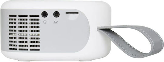 Strong N1 Mini Proiector LCD HD Lampă Simplă cu Wi-Fi și Difuzoare Incorporate Alb