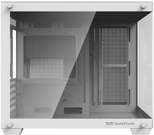 Darkflash C285MP Gaming Middle Tower Carcasă Calculator cu Fereastră Laterală Alb