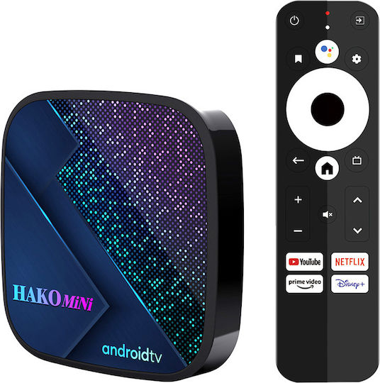 TV Box Hakomini 4K UHD με WiFi 2GB RAM και 16GB Αποθηκευτικό Χώρο με Λειτουργικό Android 11.0