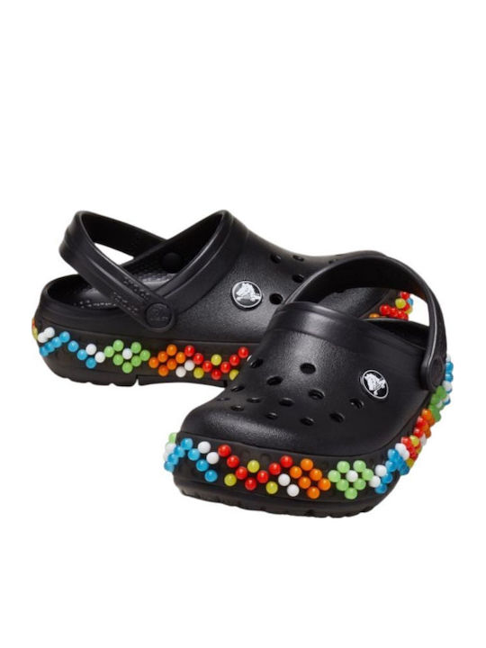 Crocband Παιδικά Ανατομικά Σαμπό Θαλάσσης Μαύρα