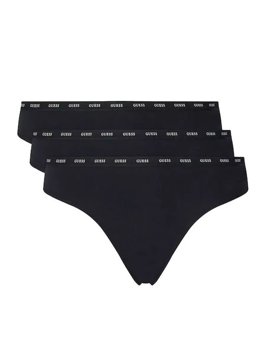 Βαμβακερά Women's Slip 3Pack Jet Black