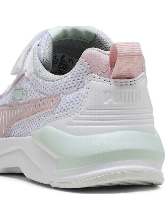 X-Ray 3 Kids Sports Running Shoes with Hoop & Loop Closure White