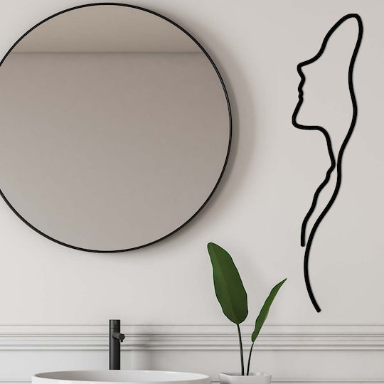 Διακοσμητικό Τοίχου 18x74 A-g Woman Face Profile 891tnl1988 18x74 Μεταλλικό