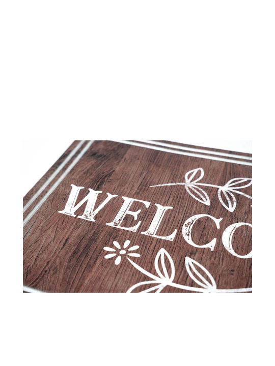 Sdim Non-Slip Entrance Mat Ecomat Tradition 725 Welcome Daisy 45x60cm