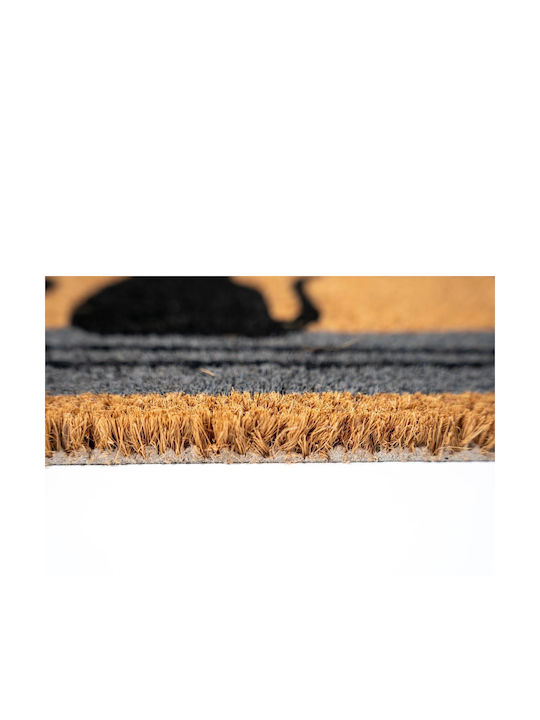 Sdim Entrance Mat Coir Non-Slip Backing E Coco 029 Cat Dog Hello 40x60cm