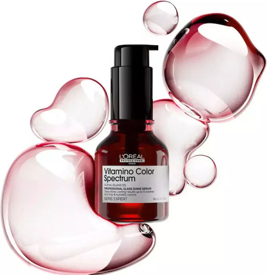 L'Oréal Professionnel Serie Expert Vitamino Color Spectrum Glass Shine Leave In Hair Serum for Anti-Frizz 30ml