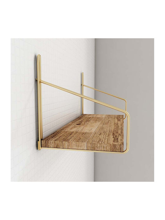 Raft Perete Gold Brown 45x16x16cm