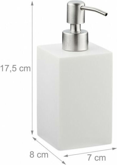 Relaxdays Spender Kunststoff Weiß 300ml