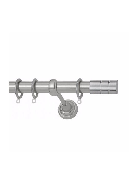 Gardinenstange Φ25 Inox Rille Nickel Satin Maße 100cm Einzeln Eigenschaften