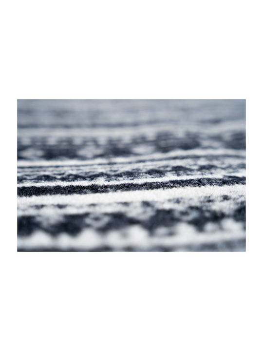 Sdim Round Kitchen Mat Non-Slip Base Universal 088 Ethnik Black Φ100cm
