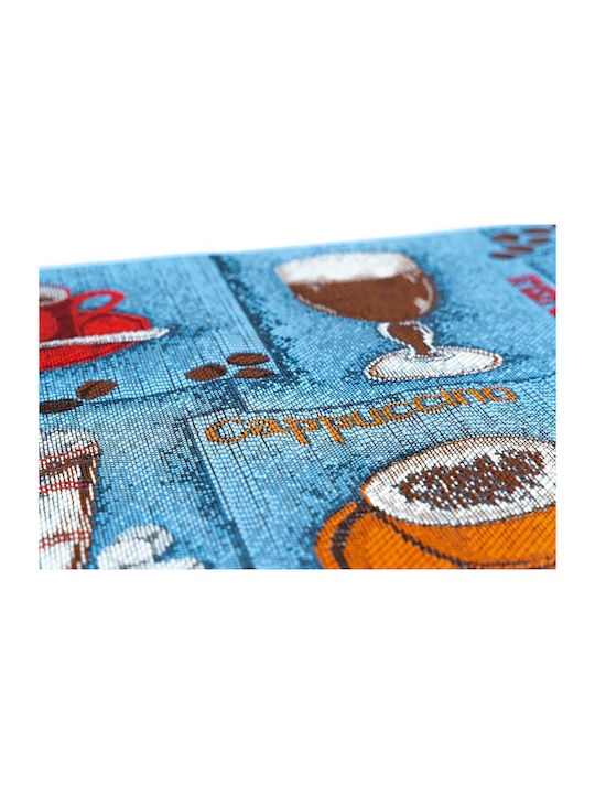 Sdim Kitchen Mat Non-Slip Collage 6501 Blue 50x150cm