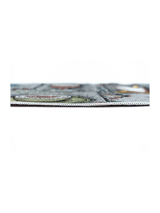 Sdim Kitchen Mat Non-Slip Collage 6502 Grey 50x150cm