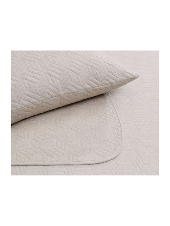 Liolios Home Rhombus Κουβέρτα Υπέρδιπλη 240x250εκ. Beige