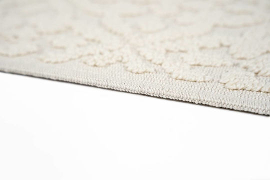 Sdim Rutschfest Badematte Mikrofaser Rechteckig 801-5090-002W 002 White 50x90cm