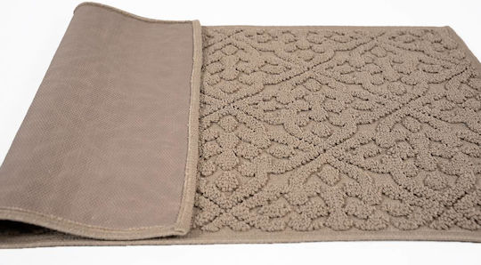 Sdim Rutschfest Badematte Mikrofaser Rechteckig 801-5090-004B 004 Beige 50x90cm
