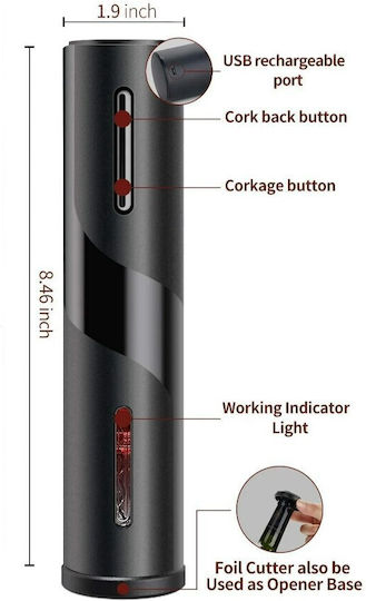 Electric Corkscrew Black 6kzn27