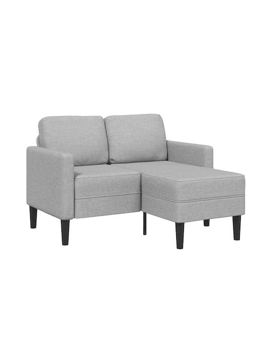Γωνιακός Καναπές Γκρι 125x118x85εκ.