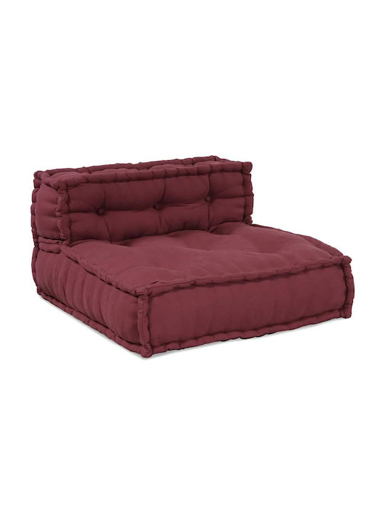 Bean Bag Bolster Poof Red 70x70x54cm