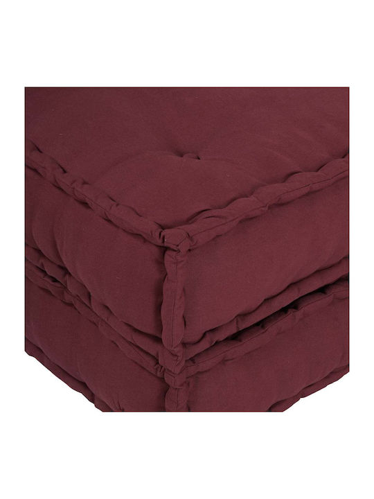 Bean Bag Bolster Poof Red 70x70x54cm