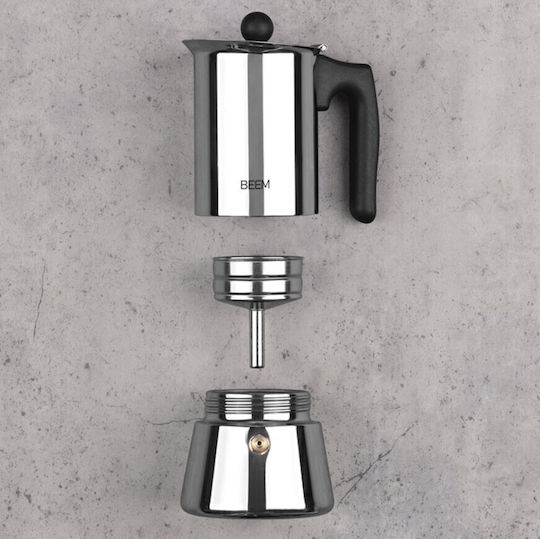 Beem Μπρίκι Espresso 4cups Inox