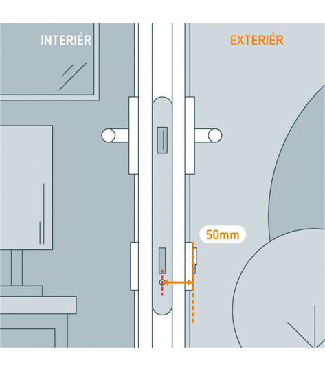 50mm External Cylinder Extension Netatmo Smart Door Lock