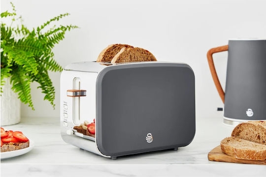 Swan Nordic Φρυγανιέρα 2 Θέσεων 900W Γκρι