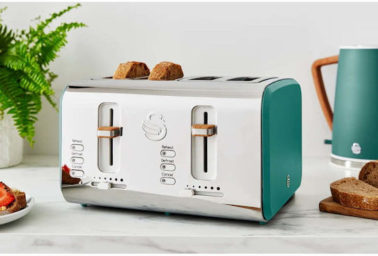 Swan Nordic Prăjitor de pâine 4 sloturi 1500W Verde
