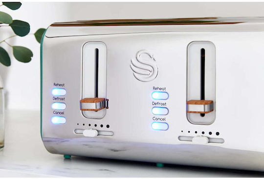 Swan Nordic Prăjitor de pâine 4 sloturi 1500W Verde