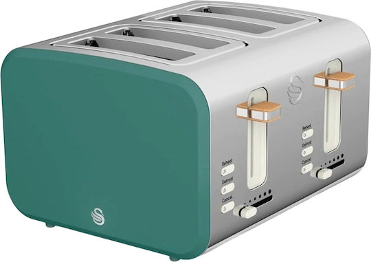Swan Nordic Prăjitor de pâine 4 sloturi 1500W Verde
