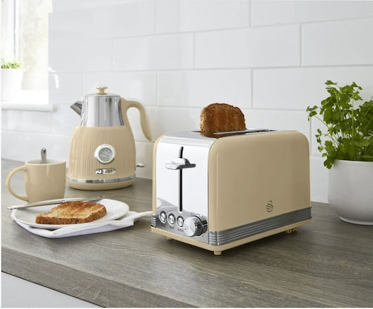 Swan Retro Toaster 2 Schlitze 815W Gray