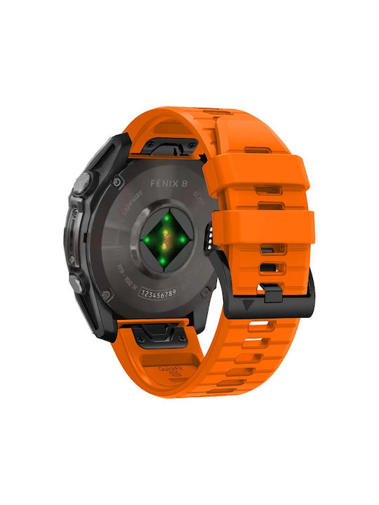 Tech-Protect Line Λουράκι Σιλικόνης Πορτοκαλί (Garmin Fenix 5, 6, 6 Pro, 7, 8 (47 mm))