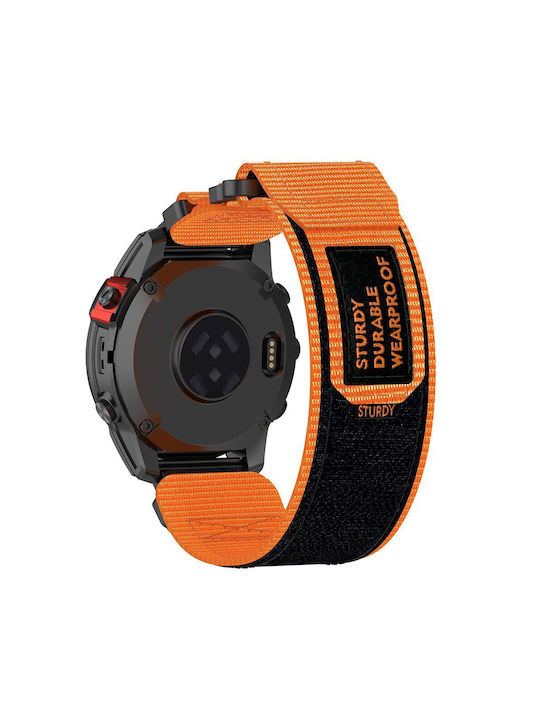 Techsuit Watchband Quickfit Strap Orange (Garmin Fenix 3/3 HR/5X/5X Plus/6X/6X Pro/7X/7X Pro Solar)