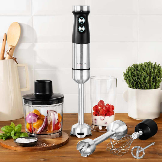 Gastroback Ραβδομπλέντερ με Ανοξείδωτη Ράβδο 600W Ασημί