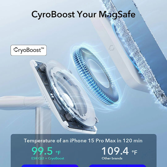 ESR Ασύρματος Φορτιστής Qi2 15W Μαύρος (CryoΒoost)