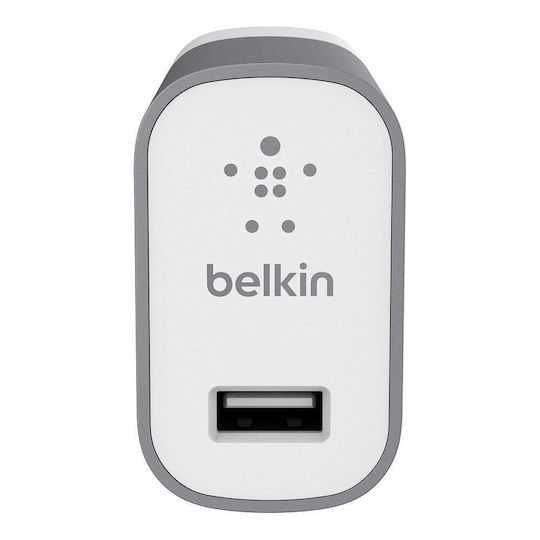 Belkin Φορτιστής Χωρίς Καλώδιο με Θύρα USB-A 12W Γκρι (F8M731)