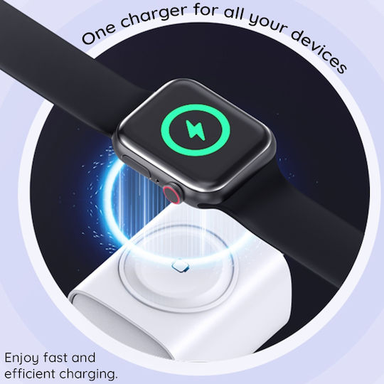Havit Φορτιστής Χωρίς Καλώδιο με Θύρα USB-A και Θύρα USB-C 22W Power Delivery / Quick Charge 3.0 Μαύρος (UC132)