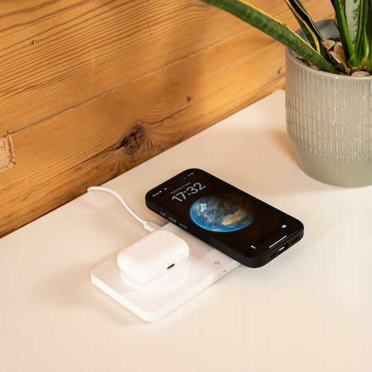 Spacecase Φορτιστής Magsafe 15W Λευκός (WM3W)