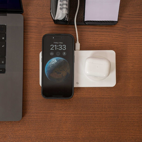 Spacecase Φορτιστής Magsafe 15W Λευκός (WM3W)