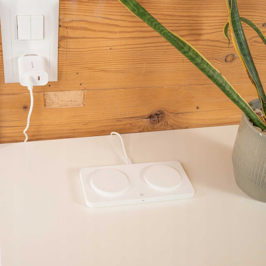 Spacecase Φορτιστής Magsafe 15W Λευκός (WM3W)