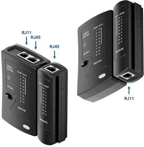DeleyCON Тестер На Кабели Чешмяна Вода / Мрежа RJ11 / RJ12 / RJ45