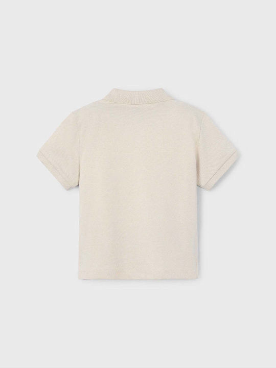 Mayoral Children's Polo Short Sleeve Beige