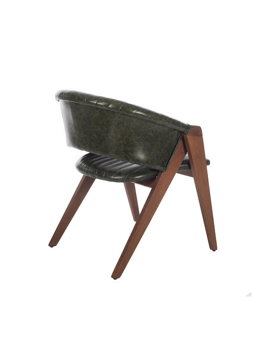 Volk Plus Dining Room Wooden Chair Green 60x65x78cm