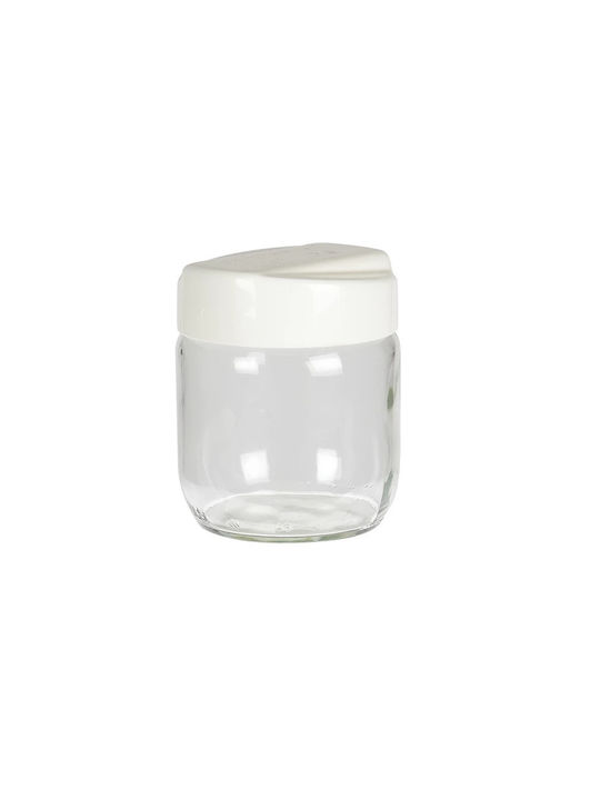 Excellent Houseware Set 2Stück Gläser für Zucker / Kaffee mit Deckel Glas Transparent 425ml
