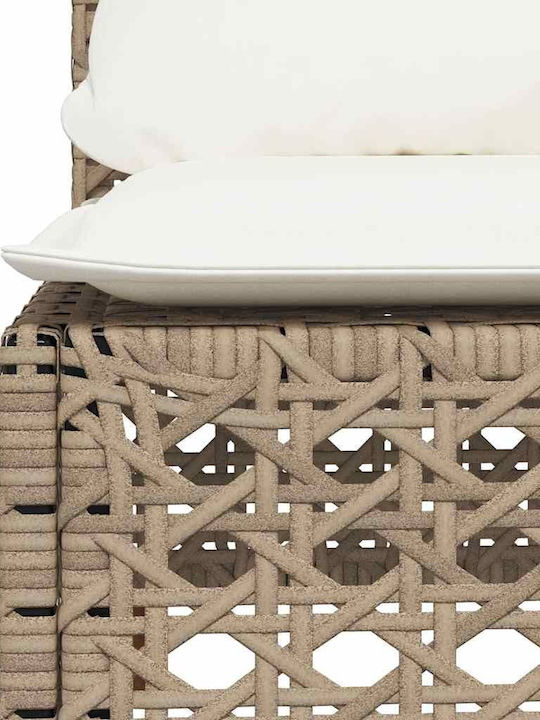 Γωνιακός Καναπές Εξωτερικού Χώρου Rattan με Μαξιλάρια