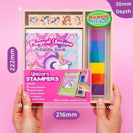 Ξυλινα Σετ Stamper Μονοκεροι