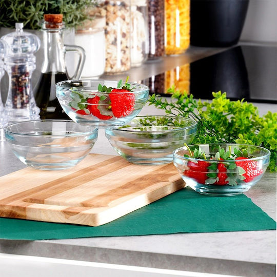 Excellent Houseware Bol de Servire pentru Înghețată Rotund Sticlă Transparent cu Diametru 12buc 4buc Excellent Houseware Bol de Servire pentru Înghețată Rotund Sticlă Transparent cu Diametru 12buc 4buc